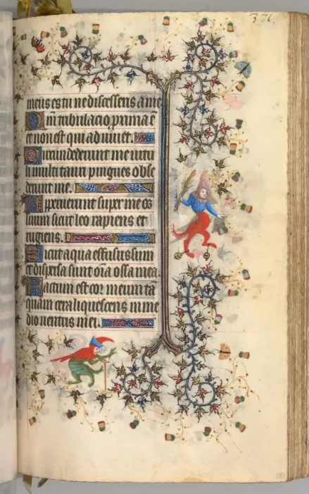 Framed Print : Hours of Charles the Noble, King of Navarre (1361-1425): fol. 181r, Text, c. 1405 Framed Print : Hours of Charles the Noble, King of Navarre (1361-1425): fol. 181r, Text, c. 1405