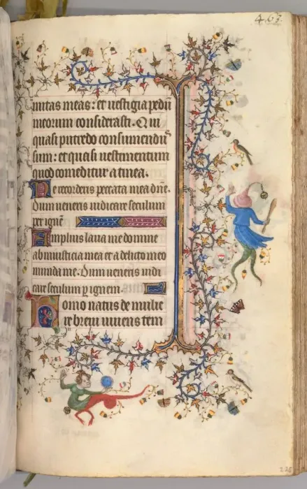 Framed Print : Hours of Charles the Noble, King of Navarre (1361-1425): fol. 226r, Text, c. 1405