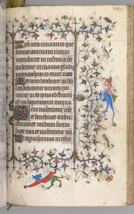 Framed Print : Hours of Charles the Noble, King of Navarre (1361-1425): fol. 245r, Text, c. 1405 Framed Print : Hours of Charles the Noble, King of Navarre (1361-1425): fol. 245r, Text, c. 1405
