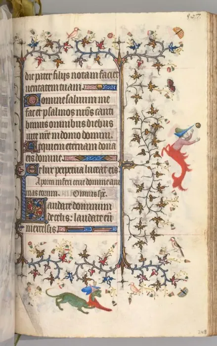 Framed Print : Hours of Charles the Noble, King of Navarre (1361-1425): fol. 248r, Text, c. 1405 Framed Print : Hours of Charles the Noble, King of Navarre (1361-1425): fol. 248r, Text, c. 1405