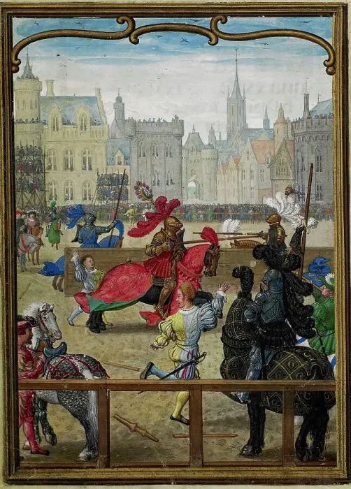 Framed Print : The Hours of Hennessy (Hours of Notre-Dame). Labors of the Months: June, c1530. Creator: Bening, Simon, (Workshop) (ca 1483-1561) Framed Print : The Hours of Hennessy (Hours of Notre-Dame). Labors of the Months: June, c1530. Creator: Bening, Simon, (Workshop) (ca 1483-1561)