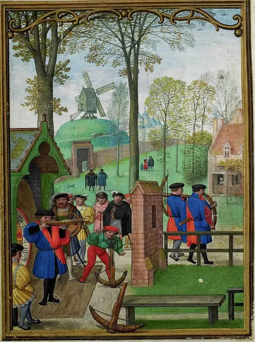 Framed Print : The Hours of Hennessy (Hours of Notre-Dame). Labors of the Months: November, c1530. Creator: Bening, Simon, (Workshop) (ca 1483-1561) Framed Print : The Hours of Hennessy (Hours of Notre-Dame). Labors of the Months: November, c1530. Creator: Bening, Simon, (Workshop) (ca 1483-1561)