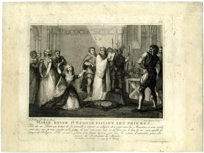 Framed Print : The last hours of Mary Stuart, Queen of Scots, 1794 Framed Print : The last hours of Mary Stuart, Queen of Scots, 1794