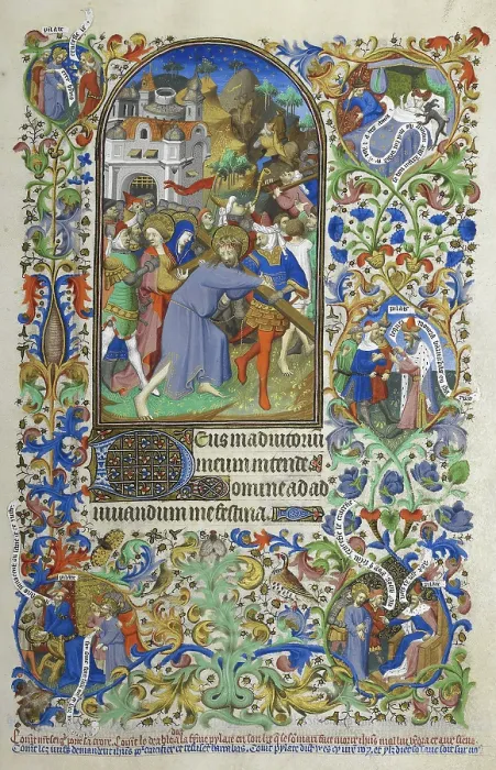 Framed Print : Hours of the Passion [Sext], 1414-23. Creator: Workshop of the Master of the Duke of Bedford