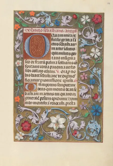 Framed Print : Hours of Queen Isabella the Catholic, Queen of Spain: Fol. 178r, c. 1500. Creator Framed Print : Hours of Queen Isabella the Catholic, Queen of Spain: Fol. 178r, c. 1500. Creator