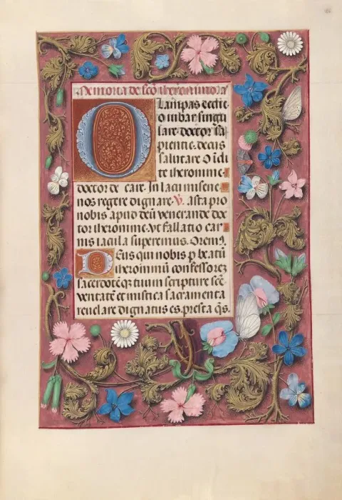 Framed Print : Hours of Queen Isabella the Catholic, Queen of Spain: Fol. 186r, c. 1500. Creator Framed Print : Hours of Queen Isabella the Catholic, Queen of Spain: Fol. 186r, c. 1500. Creator