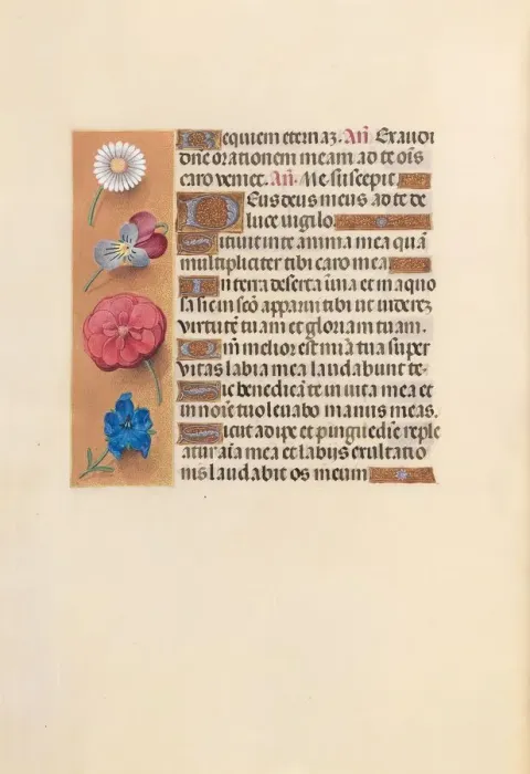 Framed Print : Hours of Queen Isabella the Catholic, Queen of Spain: Fol. 249v, c. 1500. Creator Framed Print : Hours of Queen Isabella the Catholic, Queen of Spain: Fol. 249v, c. 1500. Creator