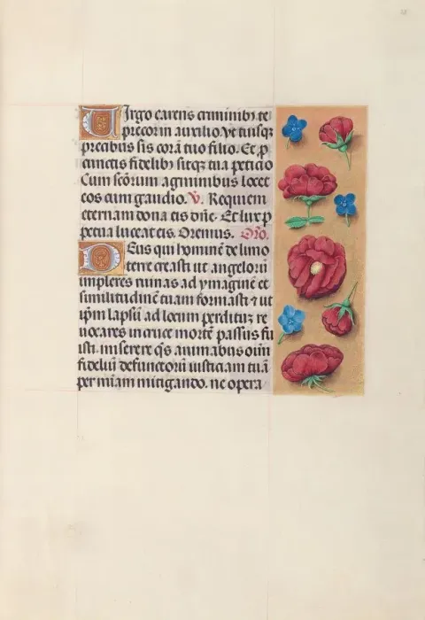 Framed Print : Hours of Queen Isabella the Catholic, Queen of Spain: Fol