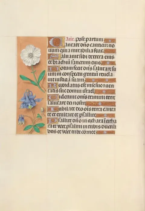 Framed Print : Hours of Queen Isabella the Catholic, Queen of Spain: Fol. 109v, c. 1500. Creator Framed Print : Hours of Queen Isabella the Catholic, Queen of Spain: Fol. 109v, c. 1500. Creator