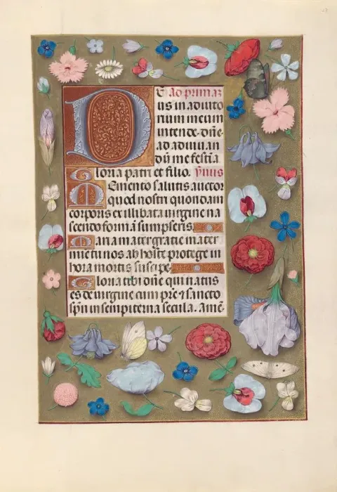 Framed Print : Hours of Queen Isabella the Catholic, Queen of Spain: Fol. 127r, c. 1500. Creator Framed Print : Hours of Queen Isabella the Catholic, Queen of Spain: Fol. 127r, c. 1500. Creator