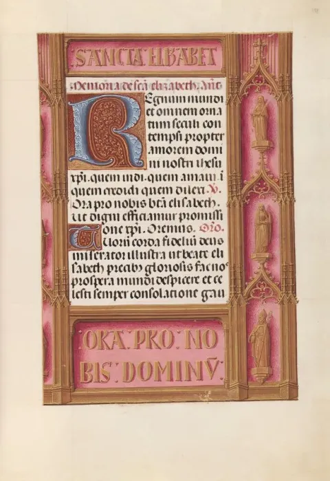 Framed Print : Hours of Queen Isabella the Catholic, Queen of Spain: Fol. 198r, c. 1500. Creator