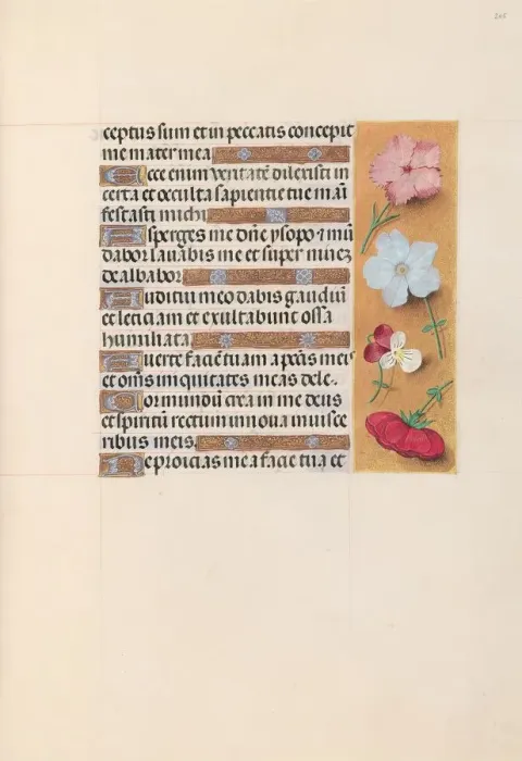 Framed Print : Hours of Queen Isabella the Catholic, Queen of Spain: Fol. 205r, c. 1500. Creator Framed Print : Hours of Queen Isabella the Catholic, Queen of Spain: Fol. 205r, c. 1500. Creator