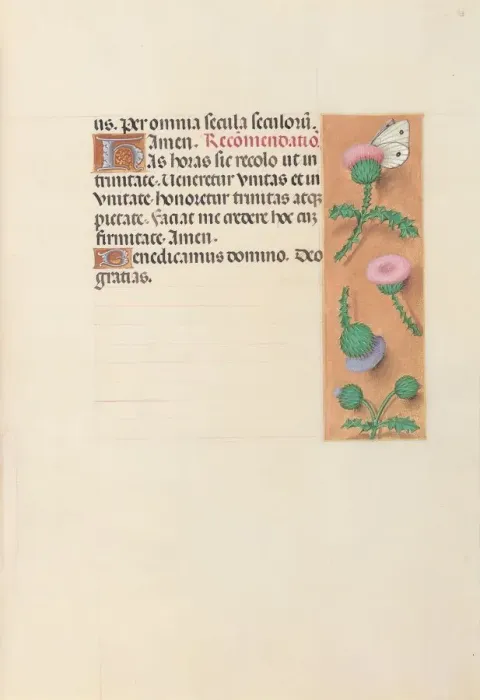 Framed Print : Hours of Queen Isabella the Catholic, Queen of Spain: Fol