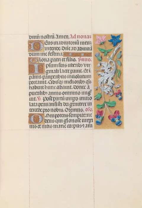 Framed Print : Hours of Queen Isabella the Catholic, Queen of Spain: Fol