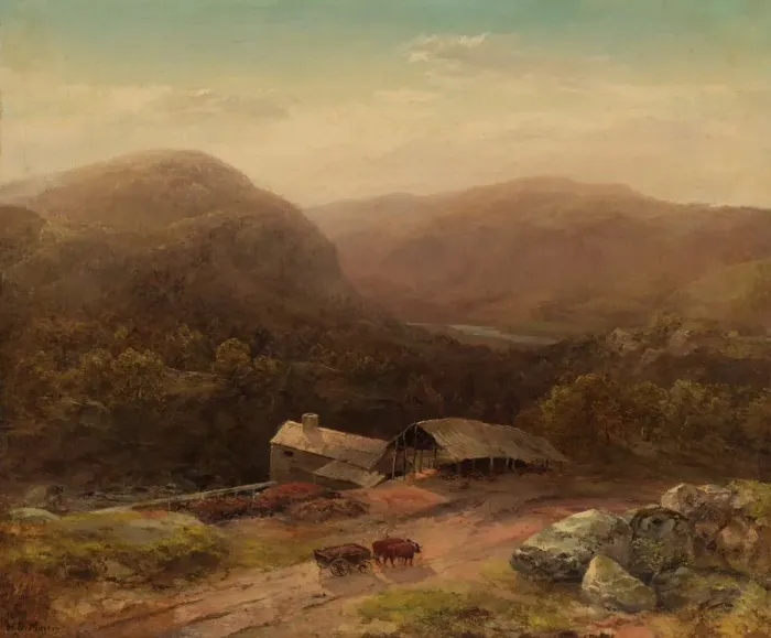 Framed Print : In the Housatonic Valley, late 1850s. Creator: Homer Dodge Martin (American, 1836-1897) Framed Print : In the Housatonic Valley, late 1850s. Creator: Homer Dodge Martin (American, 1836-1897)