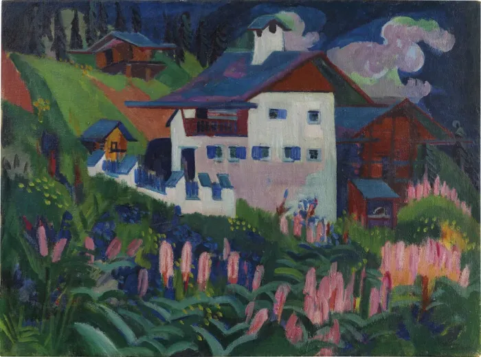 Framed Print : Our house, 1918-1922. Creator: Kirchner, Ernst Ludwig (1880-1938) Framed Print : Our house, 1918-1922. Creator: Kirchner, Ernst Ludwig (1880-1938)