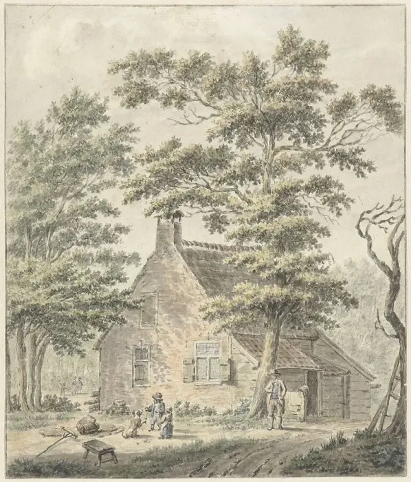 Framed Print : House in Aerdenhout, 1804. Creator: Warner Horstink Framed Print : House in Aerdenhout, 1804. Creator: Warner Horstink