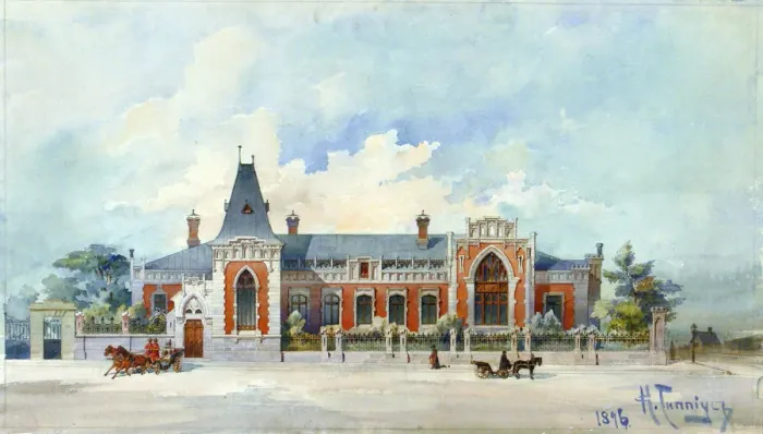 Framed Print : The House of Alexey Alexandrovich Bakhrushin in Moscow, 1896. Artist: Gippius, Karl Karlovich (1894-1936) Framed Print : The House of Alexey Alexandrovich Bakhrushin in Moscow, 1896. Artist: Gippius, Karl Karlovich (1894-1936)