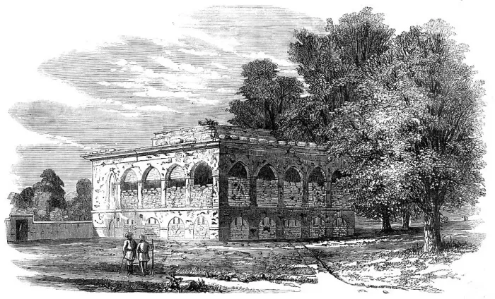 Framed Print : House at Arrah Fortified against the Dinapore Mutineers - from a sketch by Major V. Eyre, 1857. Creator: Unknown Framed Print : House at Arrah Fortified against the Dinapore Mutineers - from a sketch by Major V. Eyre, 1857. Creator: Unknown