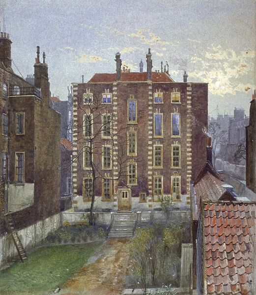 House on Austin Friars Street, City of London, 1881. Artist: John Crowther
