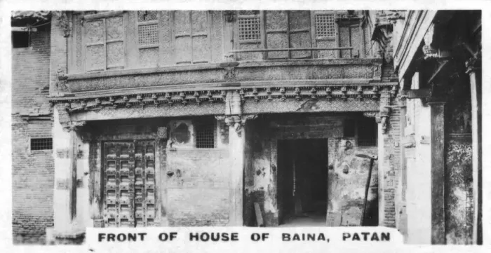 Framed Print : House of Baina, Patan, India, c1925 Framed Print : House of Baina, Patan, India, c1925