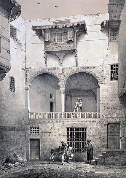 House of Beyt El-Tcheleby, 19th century. Artist: Emile Prisse D Avennes