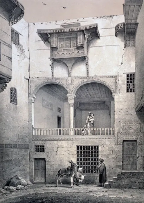 Framed Print : House of Beyt El-Tcheleby, 19th century. Artist: Emile Prisse D Avennes Framed Print : House of Beyt El-Tcheleby, 19th century. Artist: Emile Prisse D Avennes