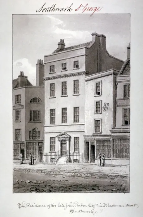 Framed Print : House in Blackman Street, Southwark, London, 1827. Artist: John Chessell Buckler Framed Print : House in Blackman Street, Southwark, London, 1827. Artist: John Chessell Buckler