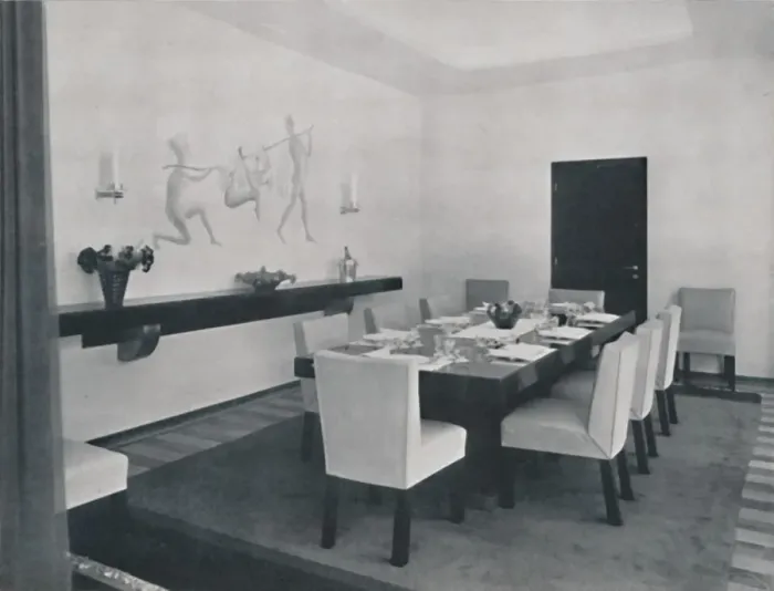 Framed Print : House in Bucharest by Rudolf Frankel - The dining room, 1942 Framed Print : House in Bucharest by Rudolf Frankel - The dining room, 1942