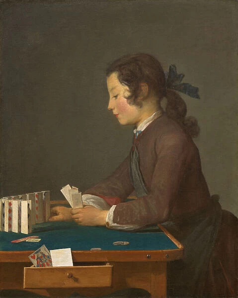 The House of Cards, probably 1737. Creator: Jean-Simeon Chardin