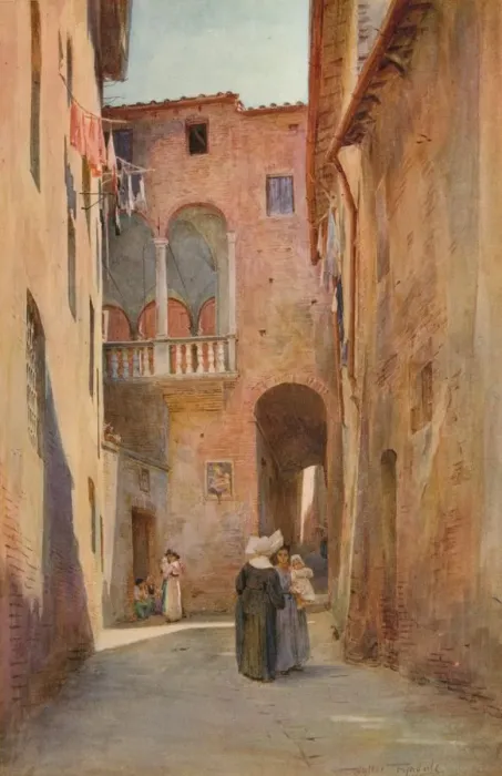 Framed Print : The House of Catherine of Siena, c1900 (1913). Artist: Walter Frederick Roofe Tyndale Framed Print : The House of Catherine of Siena, c1900 (1913). Artist: Walter Frederick Roofe Tyndale