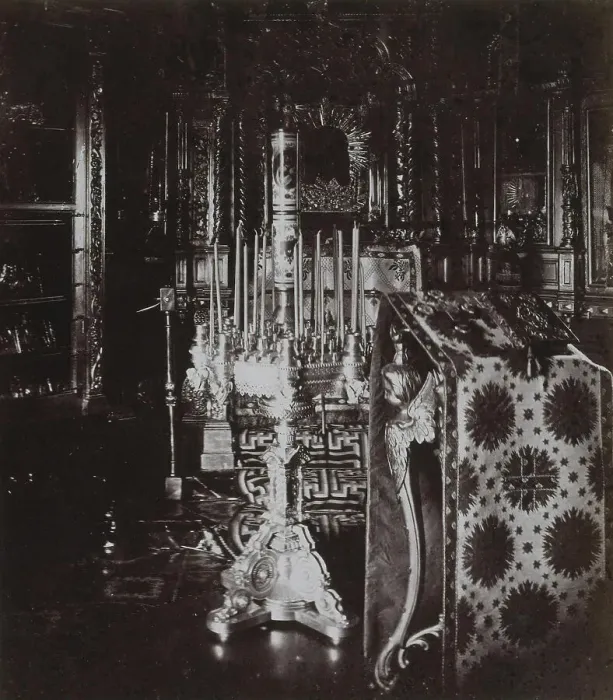 Framed Print : House Chapel at the cabin of Peter the Great in Petersburg, 1872. Artist: Felisch, Albert (1837-1908) Framed Print : House Chapel at the cabin of Peter the Great in Petersburg, 1872. Artist: Felisch, Albert (1837-1908)