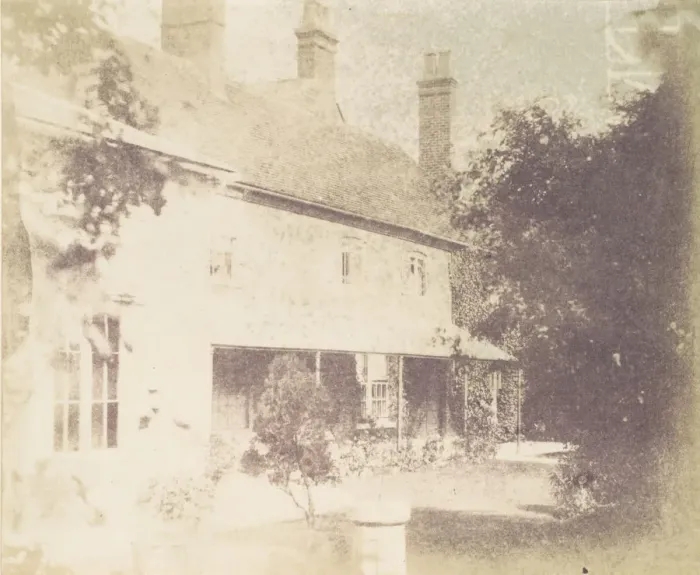 Framed Print : House with Three Chimneys, 1850s. Creator: Unknown Framed Print : House with Three Chimneys, 1850s. Creator: Unknown