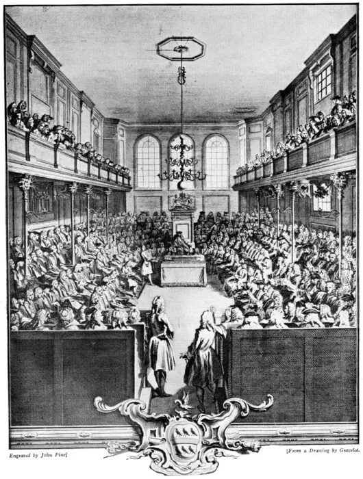 Framed Print : The House of Commons, 1742, (c1920). Artist: John Pine Framed Print : The House of Commons, 1742, (c1920). Artist: John Pine