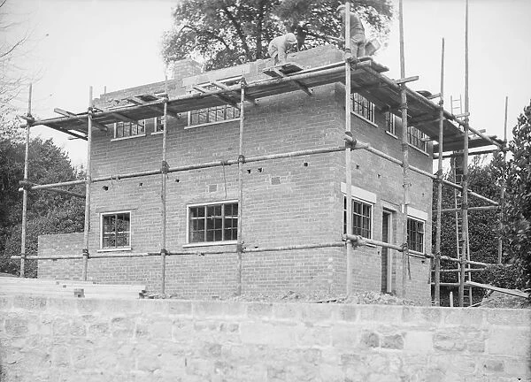 House under construction, c1935. Creator: Kirk & Sons of Cowes