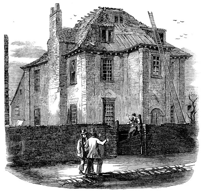 Framed Print : House in Deptford in which Peter the Great resided, 1858. Creator: Unknown Framed Print : House in Deptford in which Peter the Great resided, 1858. Creator: Unknown