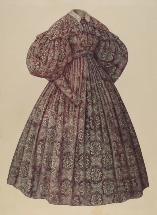 Framed Print : House Dress, 1935 / 1942. Creator: Julie C Brush Framed Print : House Dress, 1935 / 1942. Creator: Julie C Brush