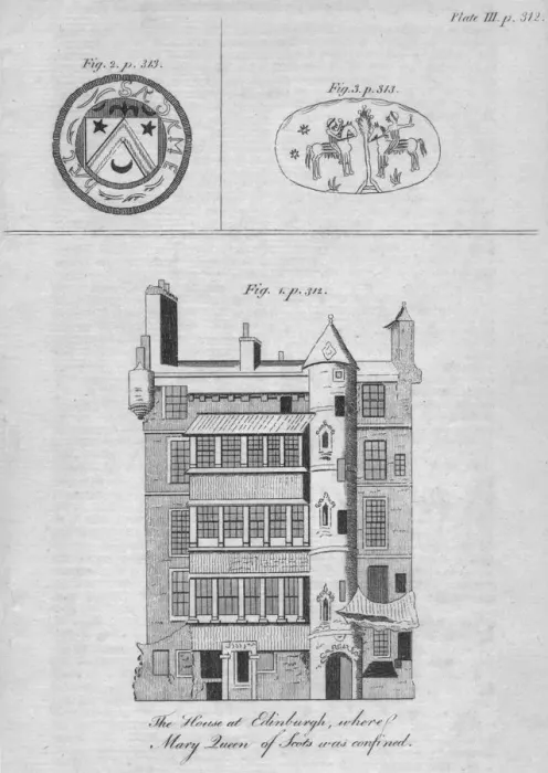 Framed Print : The House at Edinburgh, where Mary Queen of Scots was confined, c19th century Framed Print : The House at Edinburgh, where Mary Queen of Scots was confined, c19th century