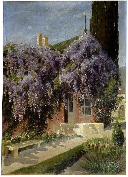 A House Entwined with Wisteria, late 19th or 20th century. Artist: Mikhail Alisov