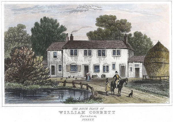 The house at Farnham, Kent, in which William Cobbett was born, 1763 (1834)
