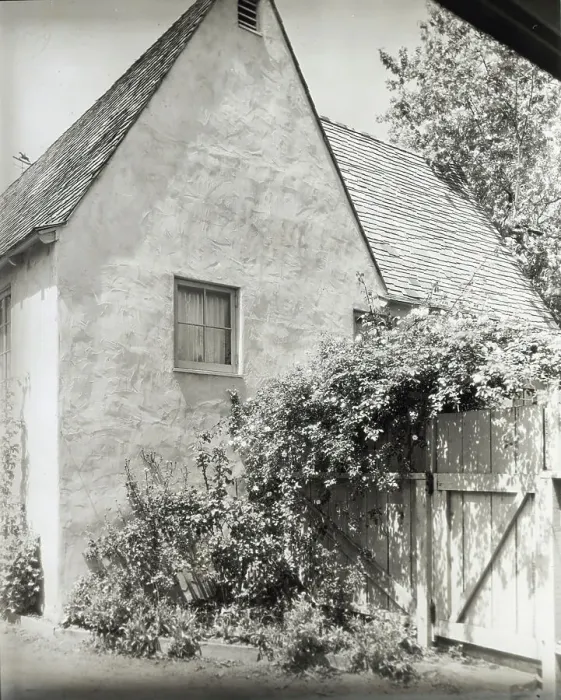 Framed Print : House at the French Village, Highland Avenue, Hollywood, California, 1923. Creator: Frances Benjamin Johnston. House at the French Village, Highland Avenue, Hollywood, California, 1923. Creator: Frances Benjamin Johnston Framed Print : House at the French Village, Highland Avenue, Hollywood, California, 1923. Creator: Frances Benjamin Johnston. House at the French Village, Highland Avenue, Hollywood, California, 1923. Creator: Frances Benjamin Johnston