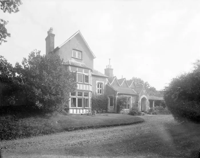 Framed Print : House and garden, c1935. Creator: Kirk & Sons of Cowes Framed Print : House and garden, c1935. Creator: Kirk & Sons of Cowes