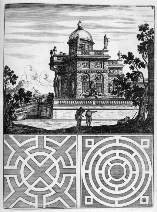 Framed Print : House and garden design, 1664. Artist: Georg Andreas Bockler