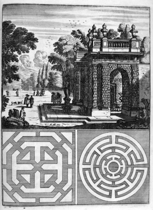Framed Print : House and garden design, 1664. Artist: Georg Andreas Bockler Framed Print : House and garden design, 1664. Artist: Georg Andreas Bockler