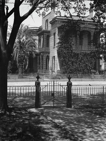 House in the Garden District, New Orleans, between 1920 and 1926. Creator: Arnold Genthe