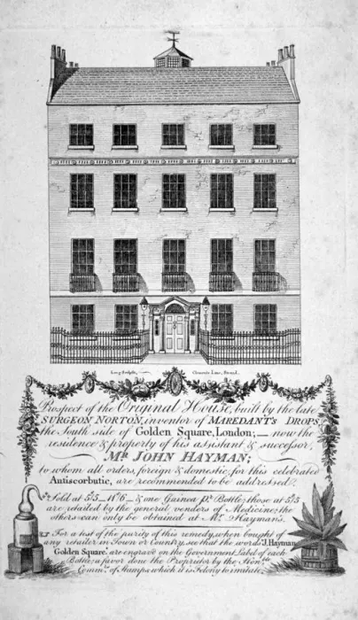 Framed Print : House in Golden Square, Westminster, London, c1790. Artist: Long Framed Print : House in Golden Square, Westminster, London, c1790. Artist: Long