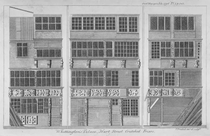 Framed Print : House in Hart Street, Crutched Friars, City of London, 1796. Artist: Thomas Prattent Framed Print : House in Hart Street, Crutched Friars, City of London, 1796. Artist: Thomas Prattent