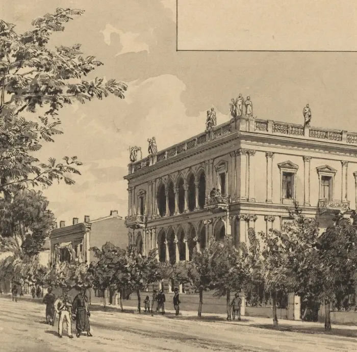 Framed Print : House of Heinrich Schliemann, 1890. Creator: Themistocles von Eckenbrecher Framed Print : House of Heinrich Schliemann, 1890. Creator: Themistocles von Eckenbrecher