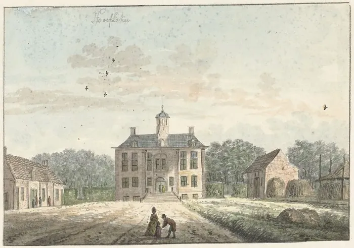 Framed Print : House in Hoevelaken, 1731-1784. Creators: Cornelis Pronk, Hendrik Spilman Framed Print : House in Hoevelaken, 1731-1784. Creators: Cornelis Pronk, Hendrik Spilman