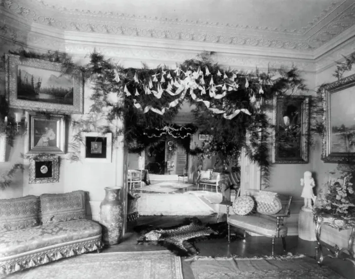 Framed Print : House interior?, between 1890 and 1950. Creator: Frances Benjamin Johnston Framed Print : House interior?, between 1890 and 1950. Creator: Frances Benjamin Johnston